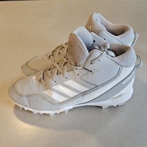 Adidas Gray Icon Youth Baseball Cleats
